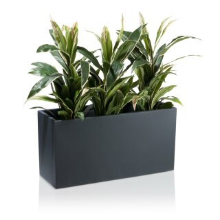 Planter VISIO 50 Premium fibreglass charcoal grey