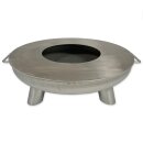 Fire bowl set 60 Stainless steel - diameter: 60 cm  fire bowl, grill ring and lid