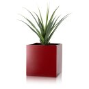 Planter CUBO 50 Fibreglass red matt
