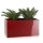 Plant trough VISIO 50 Fibreglass red glossy