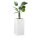 Planter TORRE 80 Fibreglass white matt