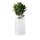 Plant Pot TORRE 80 Fibreglass white glossy