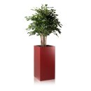 Planter TORRE 80 Fibreglass red matt