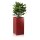 Planter TORRE 80 Fibreglass red matt