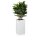 Planter TORRE 60 Fibreglass white matt