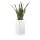 Flower Pot TORRE 60 Fibreglass white glossy