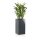 Planter TORRE 60 Fiberglass grey glossy