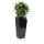 Planter LAVIA 90 Fibreglass black glossy