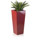 Planter LAVIA 90 Fibreglass red glossy