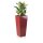 Planter LAVIA 90 Fibreglass red glossy
