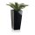 Planter LAVIA 70 Fibreglass black glossy