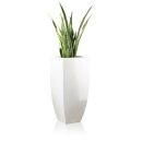 Planter TARRO ALTO 90 Fibreglass white glossy