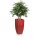 Planter TARRO ALTO 70 Fibreglass red matt