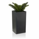 Plant Pot TORRE 80 Plastic charcoal grey matt