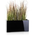 Plant Trough VISIO 30 Fibreglass black glossy