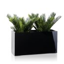 Plant Trough VISIO 40 Fibreglass black glossy