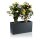 Plant Trough VISIO 40 Fibreglass charcoal-grey matt