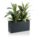 Plant Trough VISIO 30 Fibreglass charcoal-grey matt