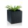 Plant Pot CUBO 40 Fibreglass charcoal-grey matt