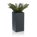 Flower Pot TORRE 60 Fibreglass charcoal-grey matt