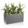 Plant Trough VISIO 40 fiberglass grey matt