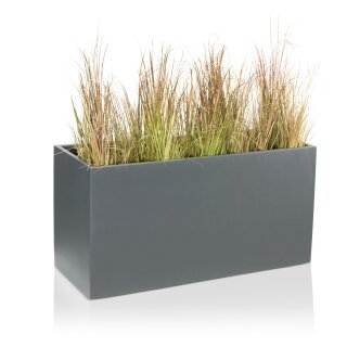 Plant Trough VISIO 50 Fiberglass grey matt