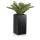 Planter TORRE 60 Fibreglass black matt