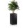 Planter TORRE 80 Fibreglass black matt