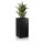 Planter TORRE 80 Fibreglass black matt